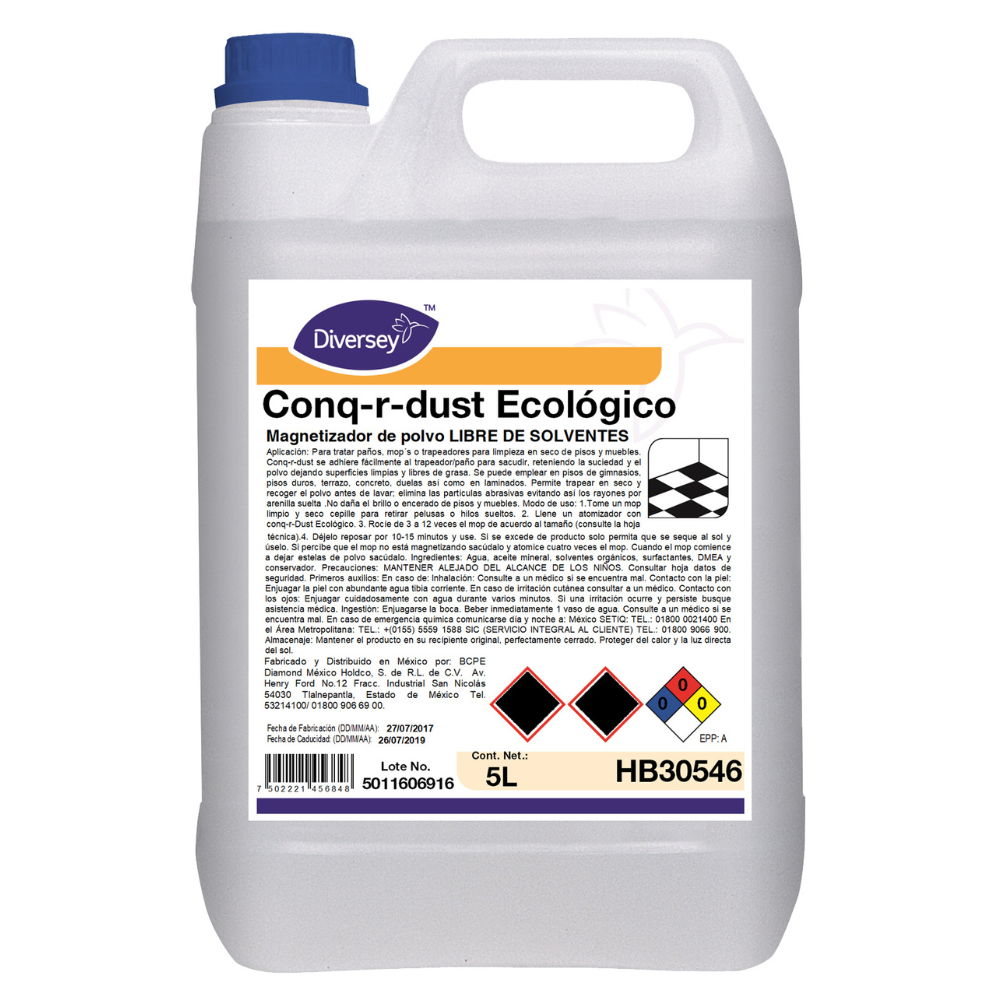 Diversey® Cuidado de Pisos Conq-r-dust Ecológico (HB30546)