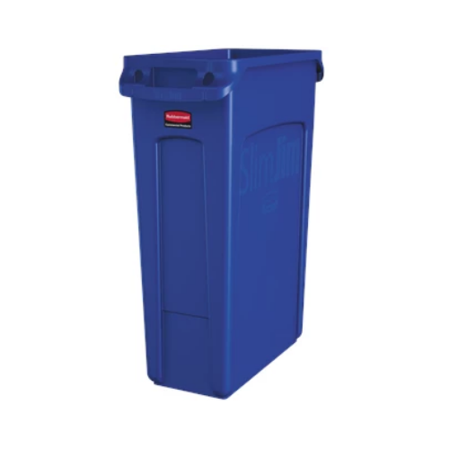 Rubbermaid Reciclaje slim jim® ventilado 23 gal azul (FG354007BLUE)